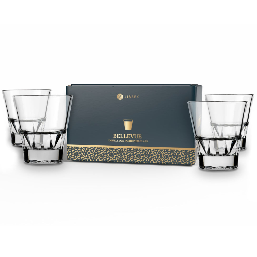 11.5‑ounce capacity: Versatile size for whiskey, bourbon, cocktails, soda, juice, or water.
