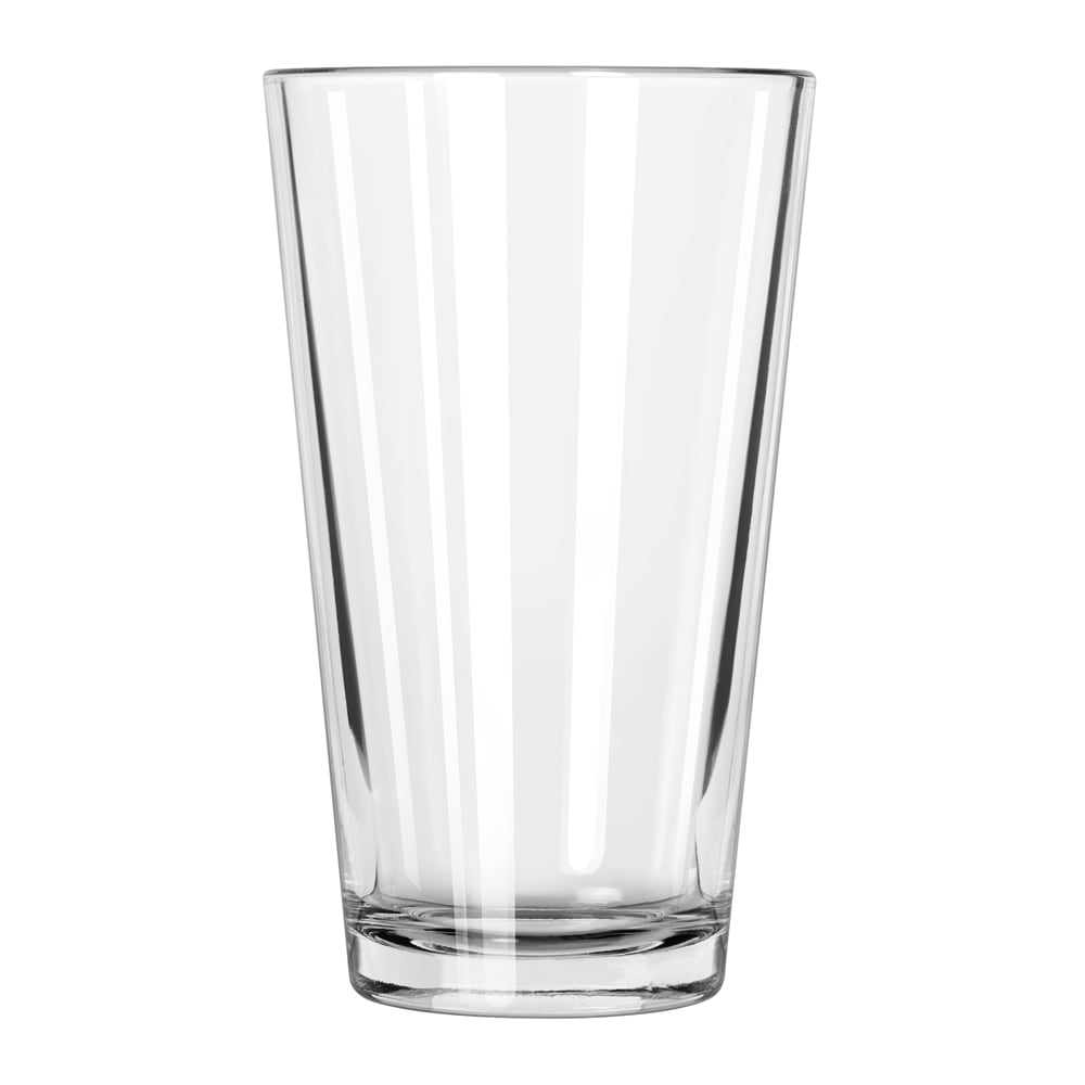 Includes 12, 16 ounce mixing glasses (3.5 inch diameter x 5.88 inch height)