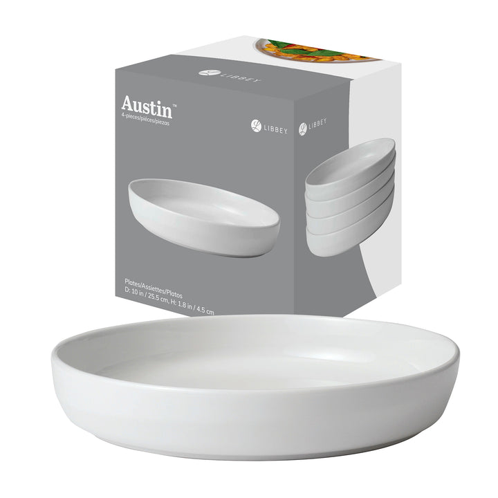 10-inch coupe-style plate is perfect for serving entrees of all kinds