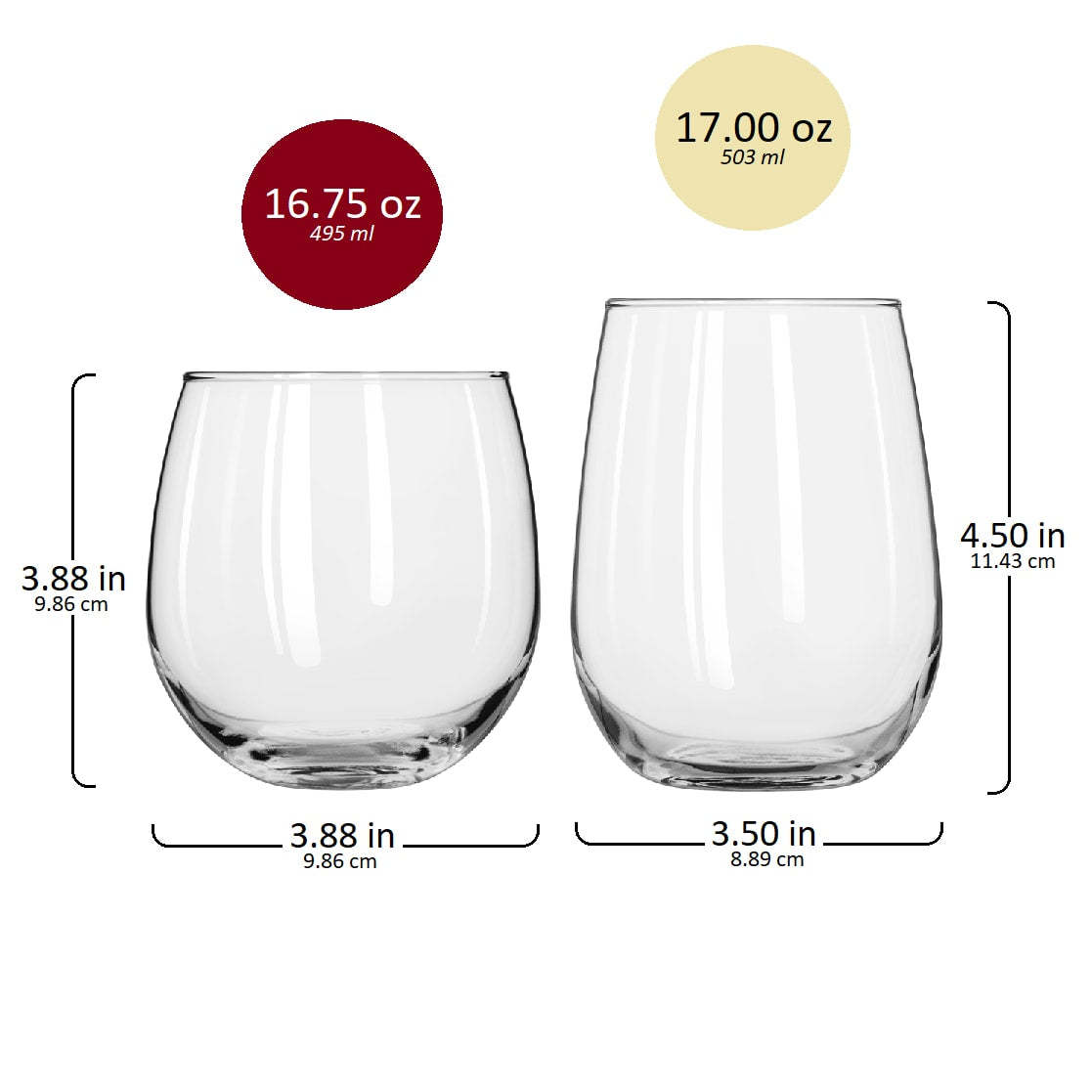 Libbey Stemless Wine Glass - Thumbnail 2