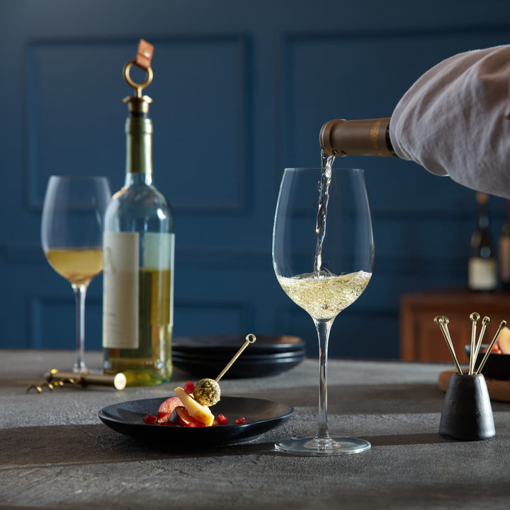 Flat, reinforced foot provides stability while adding sophistication to your table.