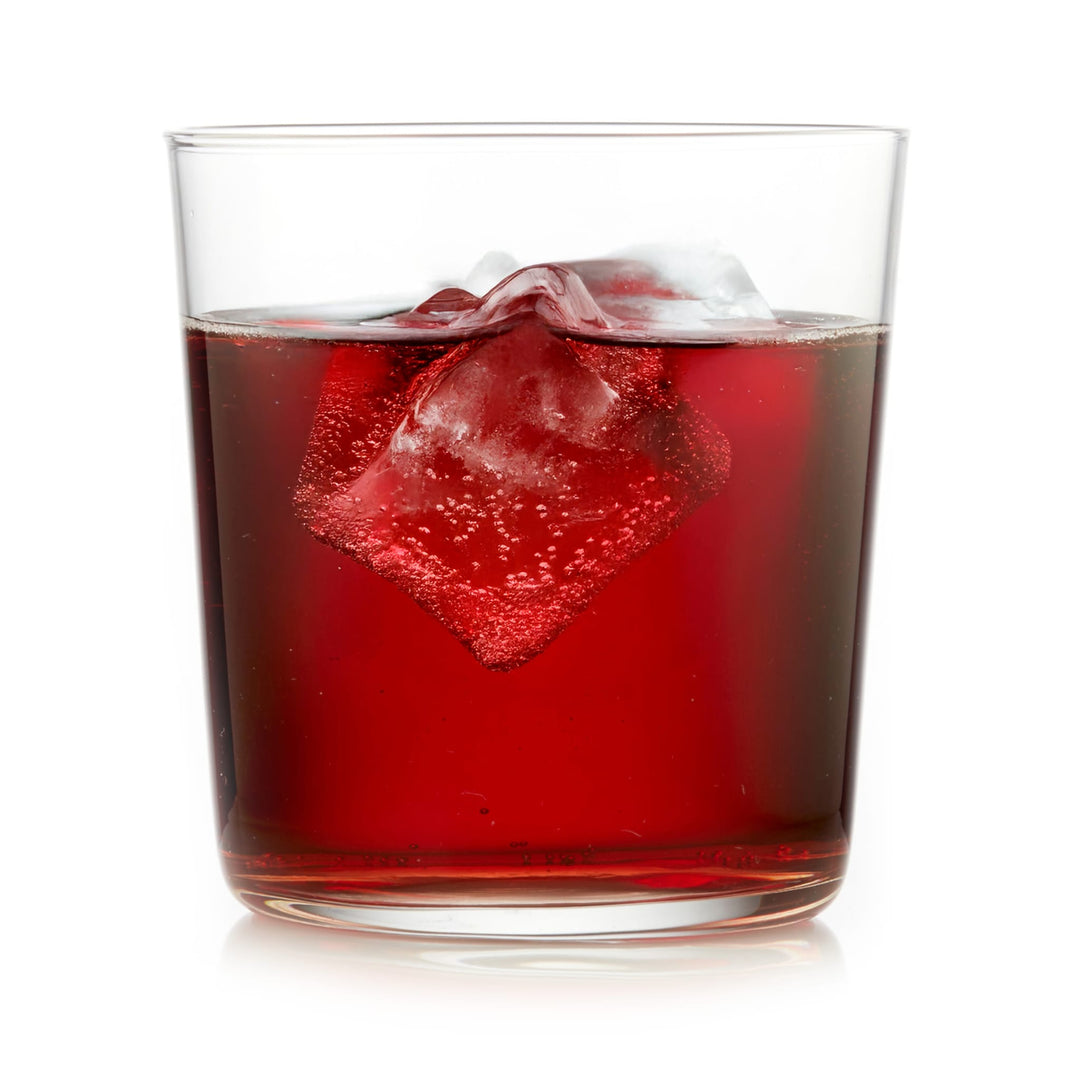 Sleek, minimalist rocks glass allows any drink to shine