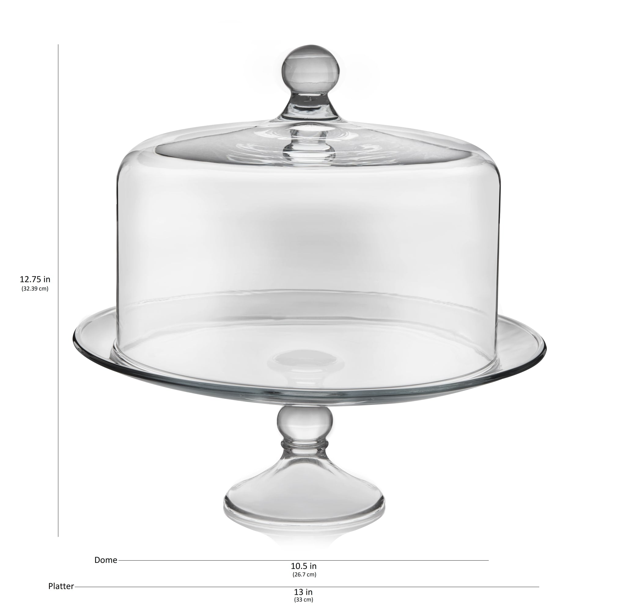 Libbey Selene Glass Cake Stand with Dome – Libbey Shop