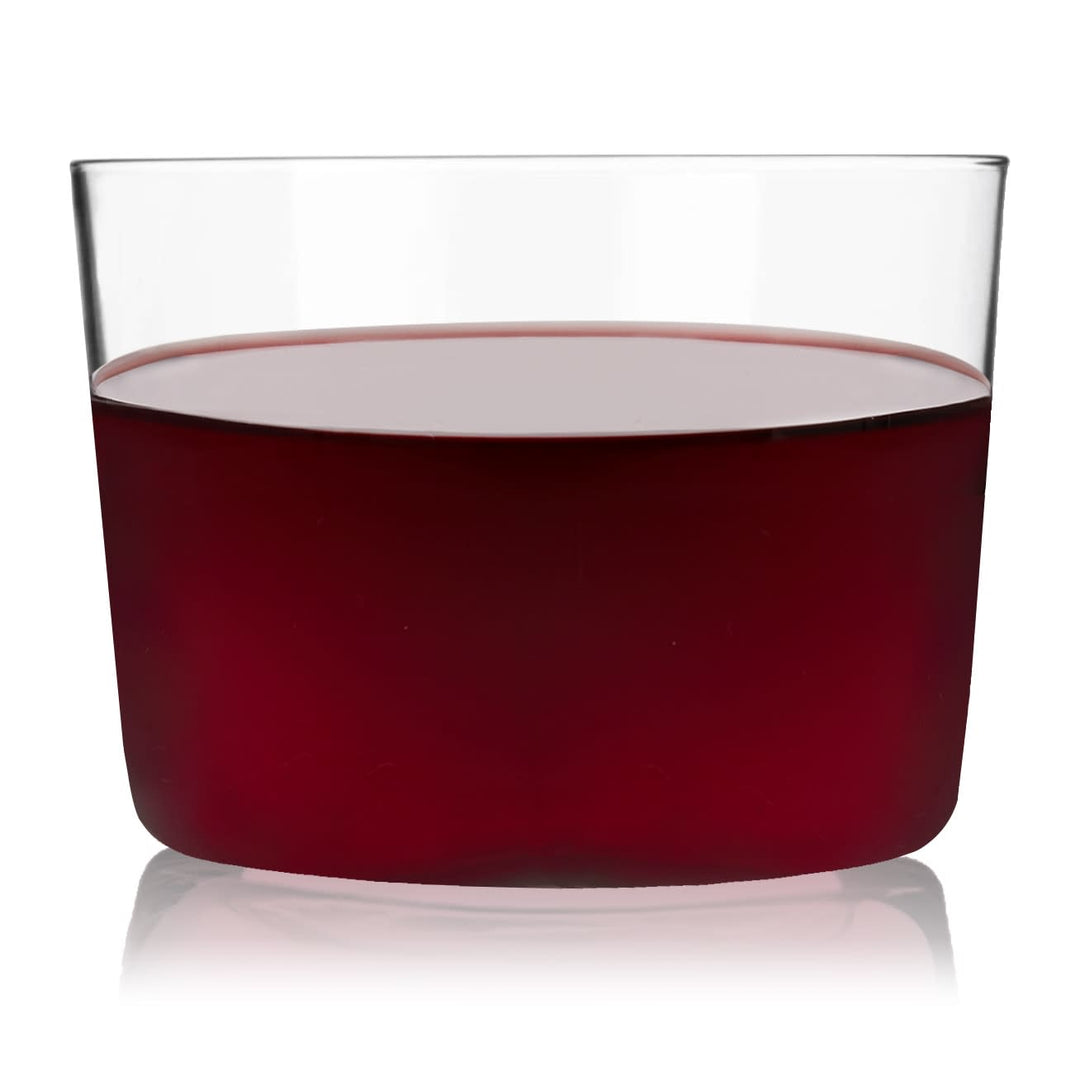Sleek, minimalist petite rocks glass allows any drink to shine