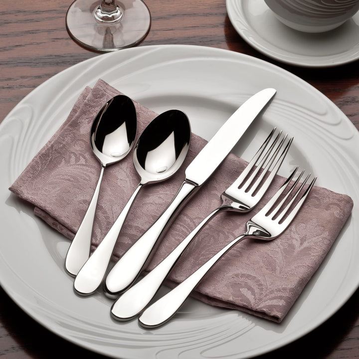 Features ideal weight and shape, a factor identified in guest surveys as the most important feature of flatware