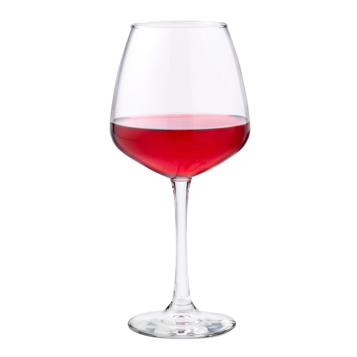 Beautiful balloon-shaped wine glass brings out the flavor of bold reds.