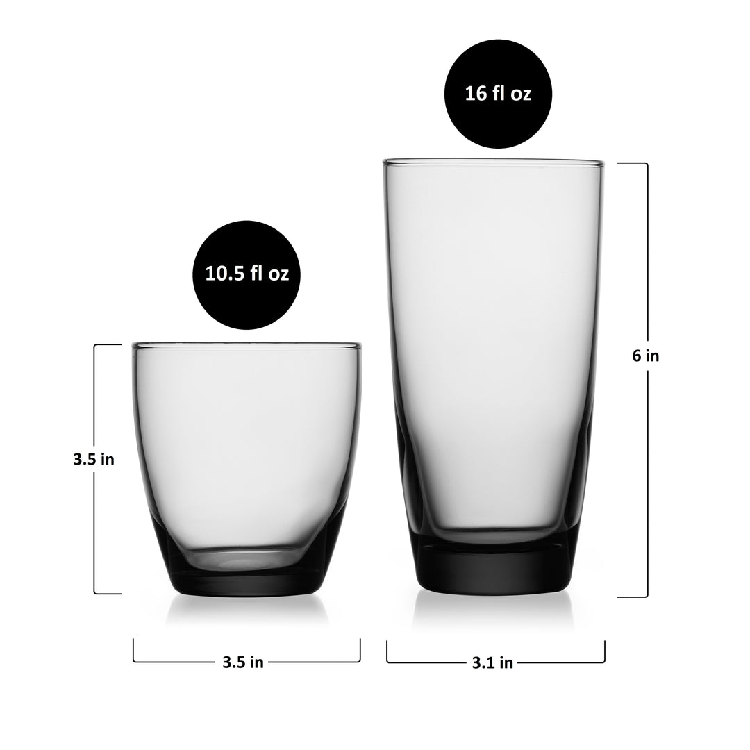 QUALITY ASSURED: Made lead-free in the USA, these drinking glasses are not only elegant but also durable; just place in the dishwasher for quick and easy cleanup