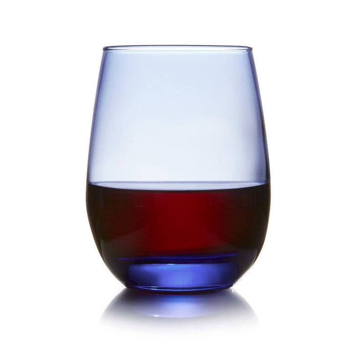 A balanced weight and shape with clean all-purpose stemless design make glasses comfortable to hold and ideal for wine or any beverage while coordinating with existing glassware