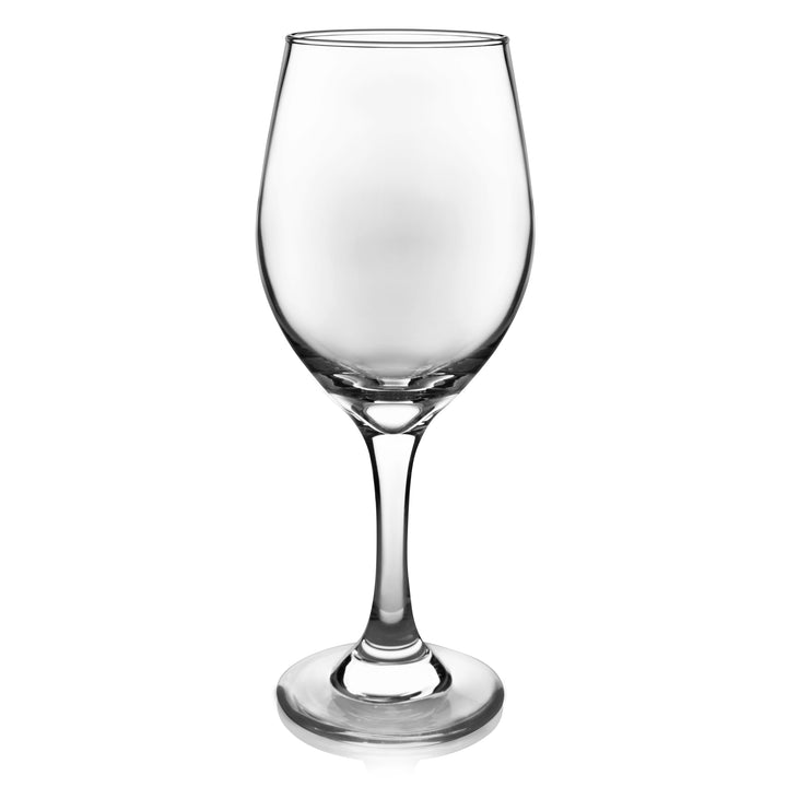 Includes 4, 11-ounce white wine glasses (3.13-inch diameter by 7.88-inch height)