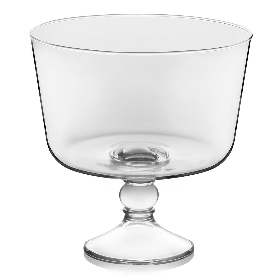 Includes 1, 9-inch diameter by 9-inch tall trifle bowl