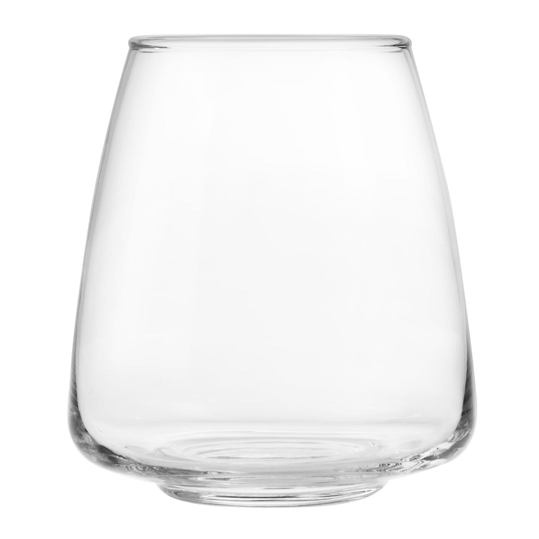 Libbey Stemless Stackable Tapered All Purpose Wine Glasses, 16-ounce, Set of 6