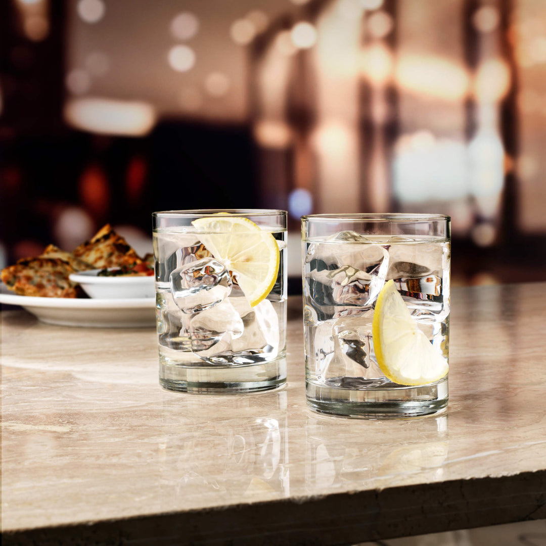 Includes 12, 13.5-ounce Double Old Fashioned glasses (3.375-inch diameter x 4.25-inch height)