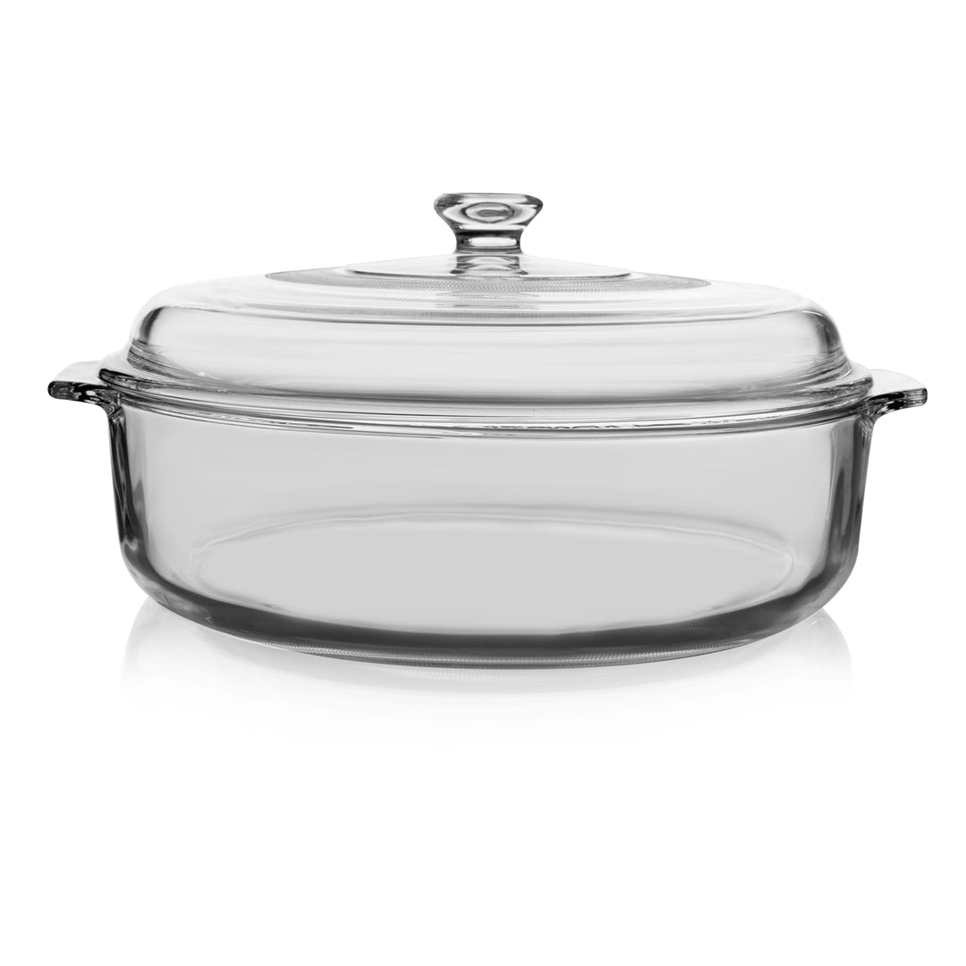 Casserole en verre avec couvercle Libbey Baker's Basics, 3 pintes