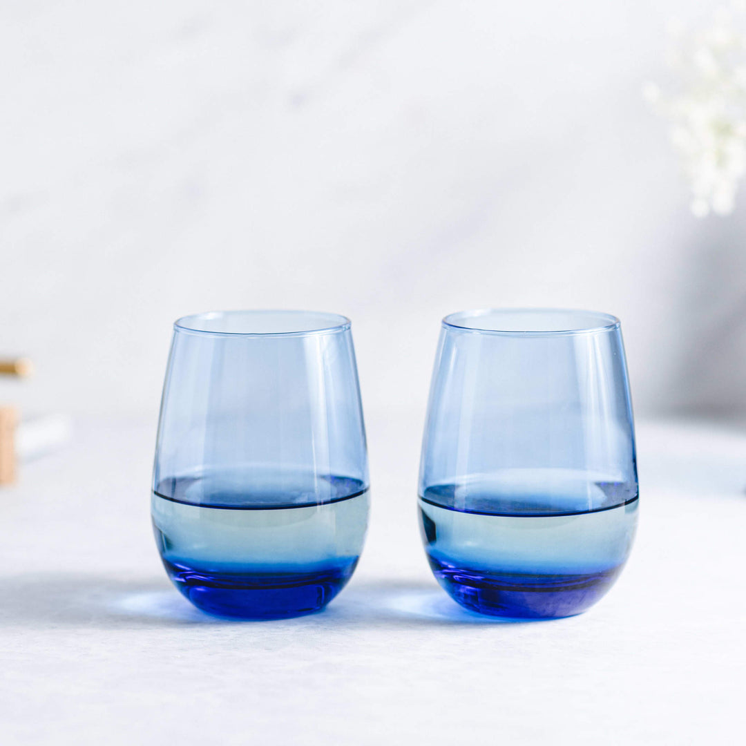 Genuine colored glassware for an elevated look and feel