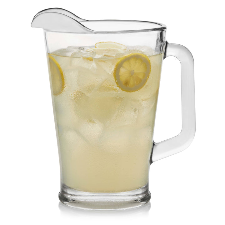 Simple, versatile design serves any drink with ease: beer, water, iced tea, punch or lemonade.