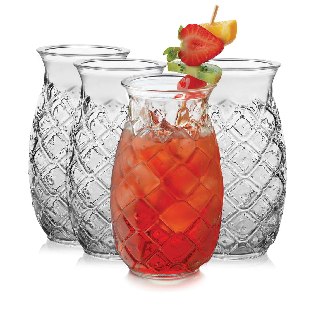 Fun pineapple-shape and texture gives your drinks a tropical vibe without any hand-cramping fruit carving