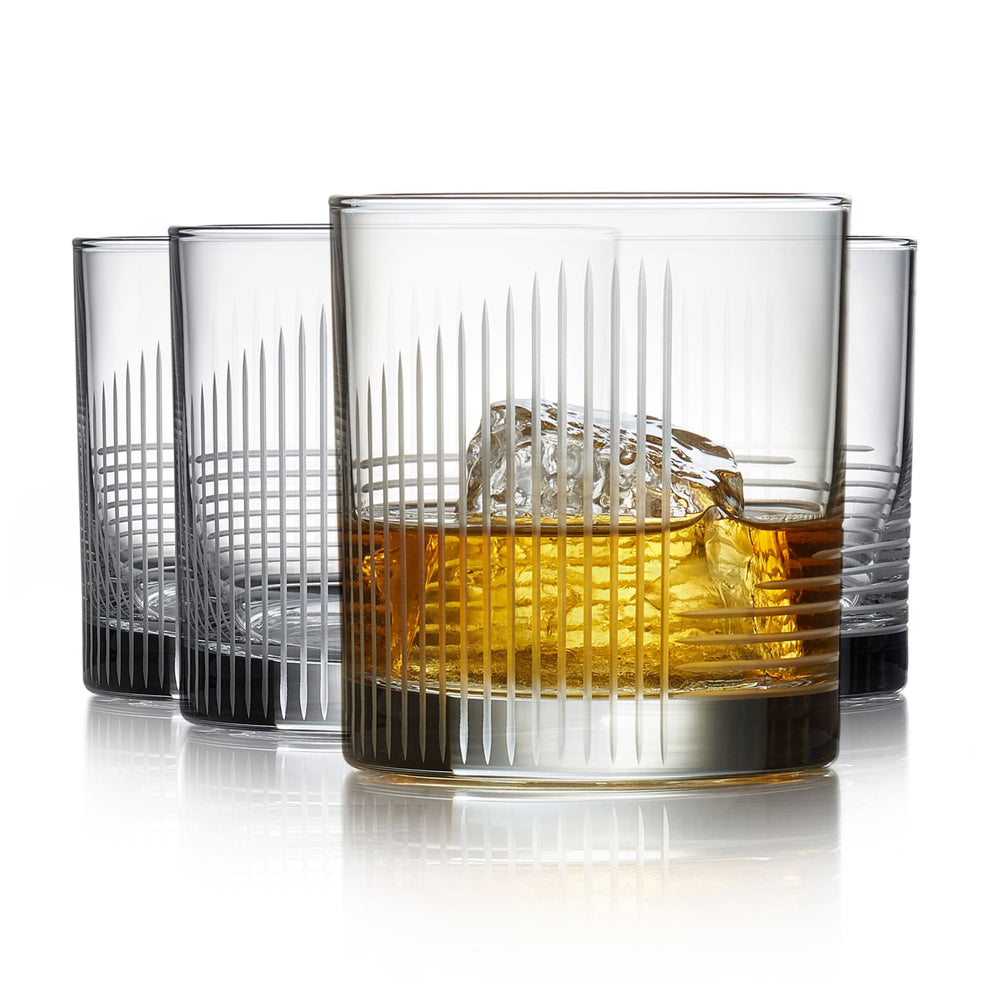 Inspired by Art Deco influences, this cut glassware set is a modern take on classic style and the perfect accent for dinner parties, cocktail hours, or everyday use