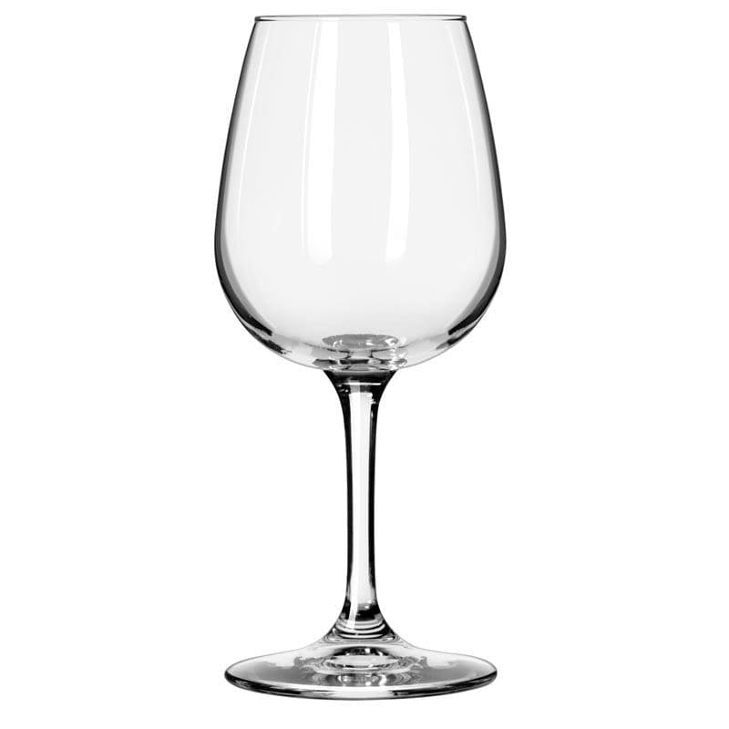 Beautiful wine tasting glass has wide bowl to enhance aromas