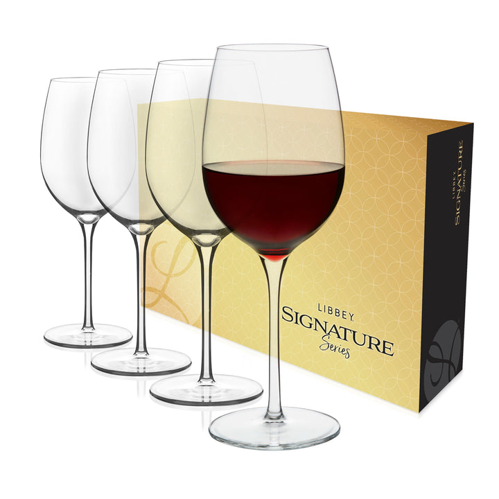 Libbey Signature Kentfield Estate Juego de regalo de vino multiusos de 4, 16 onzas