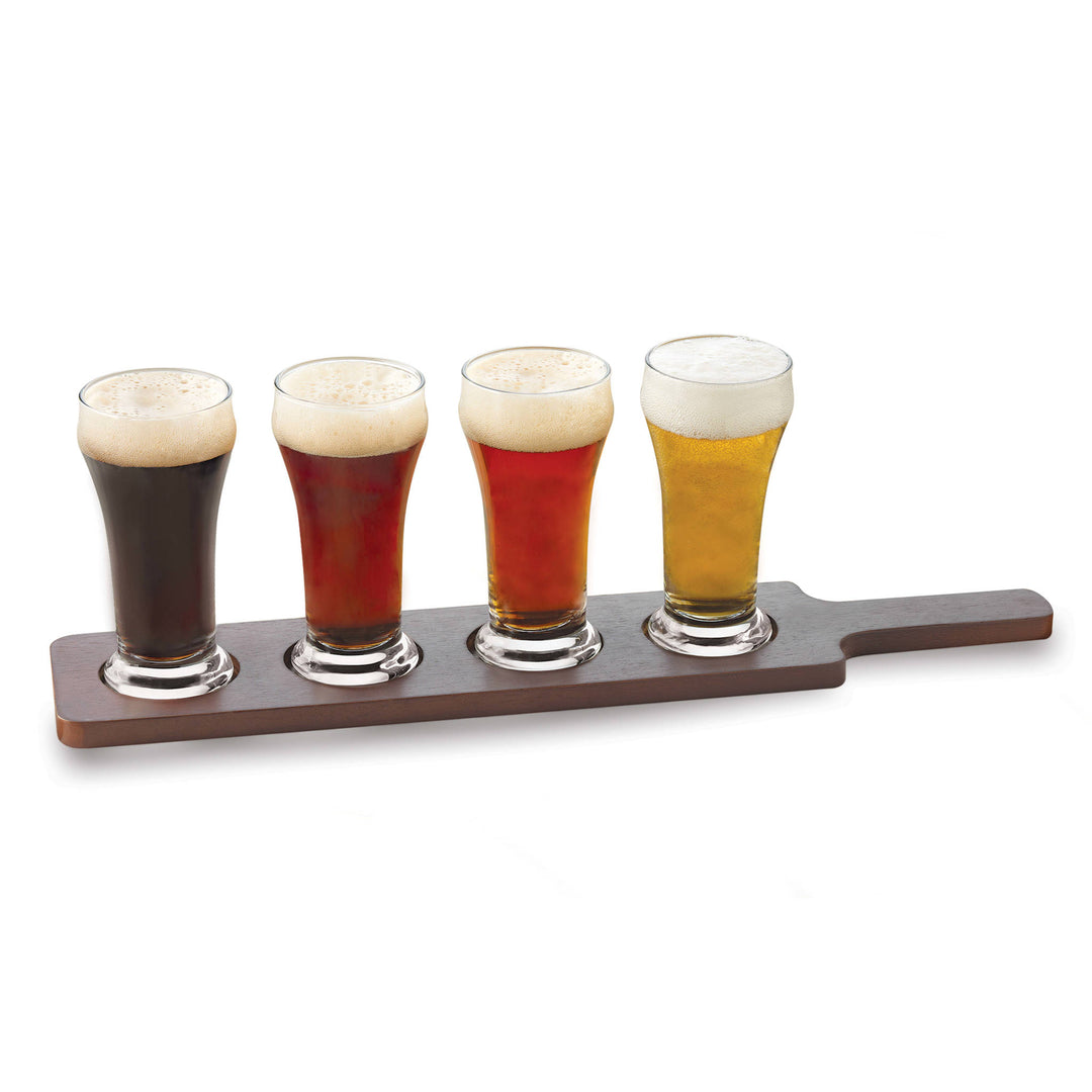Generously sized sampler glasses enhance the taste of any craft brew and give your guests the experience of enjoying a beer flight at a cool brewery; ideal gift for the beer lover who enjoys trying and serving a variety of brews