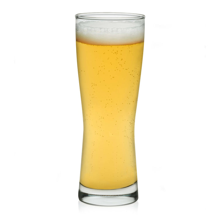 Distinguished glass shape creates head retention, capturing the full aroma of your beer