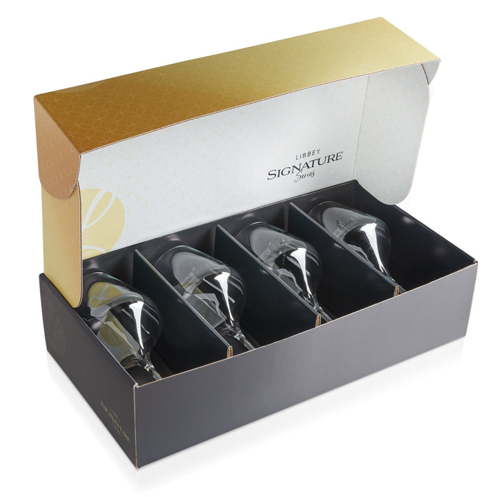 Libbey Signature Greenwich Vino tinto Set de regalo de 4, 24 onzas