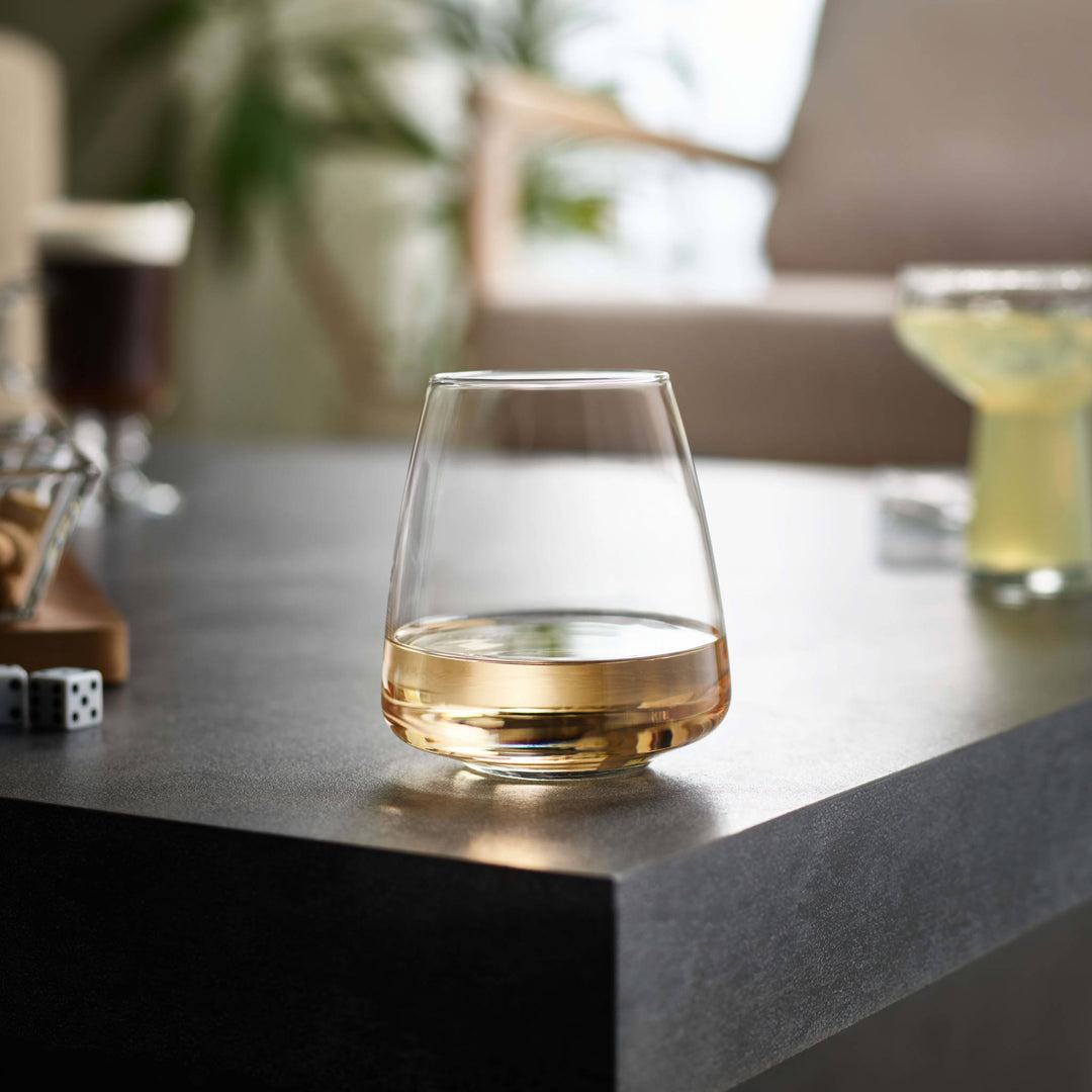EXPERTLY CRAFTED: Crafted from lead free soda lime glass, our stemless wine glasses offer a sustainable alternative without compromising on quality or style. Engineered for durability, these budget friendly drinking glasses are ideal for everyday use and special occasions