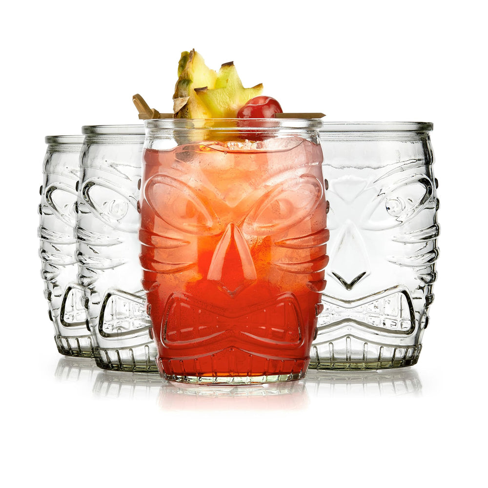 All-purpose rocks glass is perfect for mixing tiki cocktails or non-alcoholic juices and soft drinks