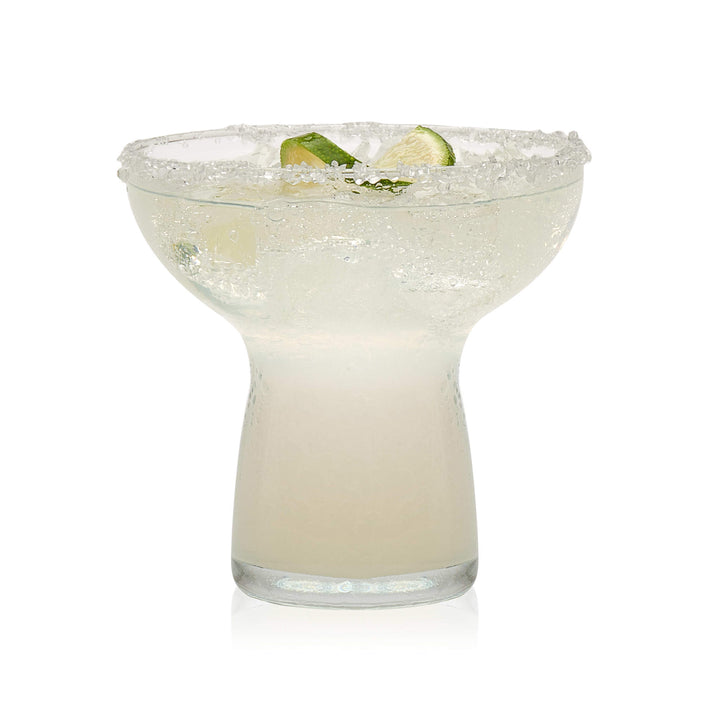 Unique glass shape is ideal for holding your favorite margarita; the smaller 10.25-ounce capacity is perfect for serving individual desserts