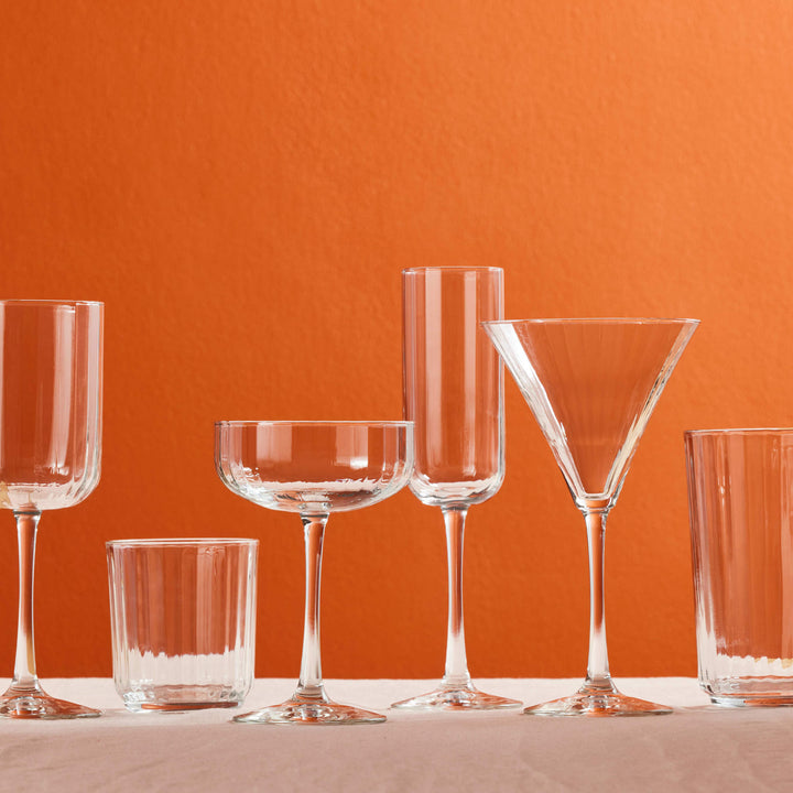Libbey Paneled Martini Glasses, 9.5-ounce, Set of 4