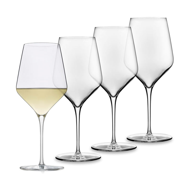 Easy-to-hold and swirl set of four 20-ounce white wine glasses — perfect for Chardonnay, Sauvignon Blanc, Pinot Grigio, Riesling, and more