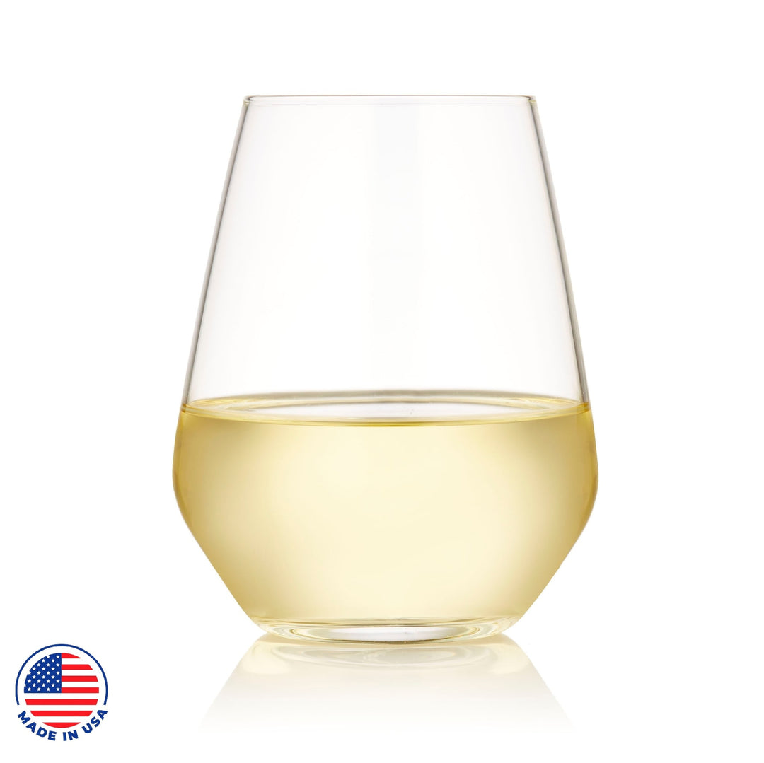 Libbey Signature Greenwich Stemless Wine Set de regalo de 4, 18 onzas