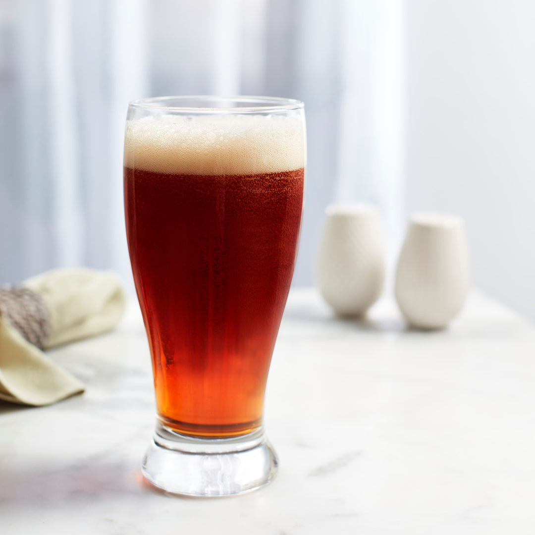 Pub glasses can be stacked, ideal for close-quarter apartments