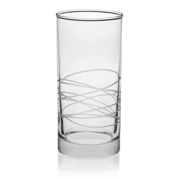 Includes 8, 15-ounce tumbler glasses (2.9-inch diameter x 6-inch height)