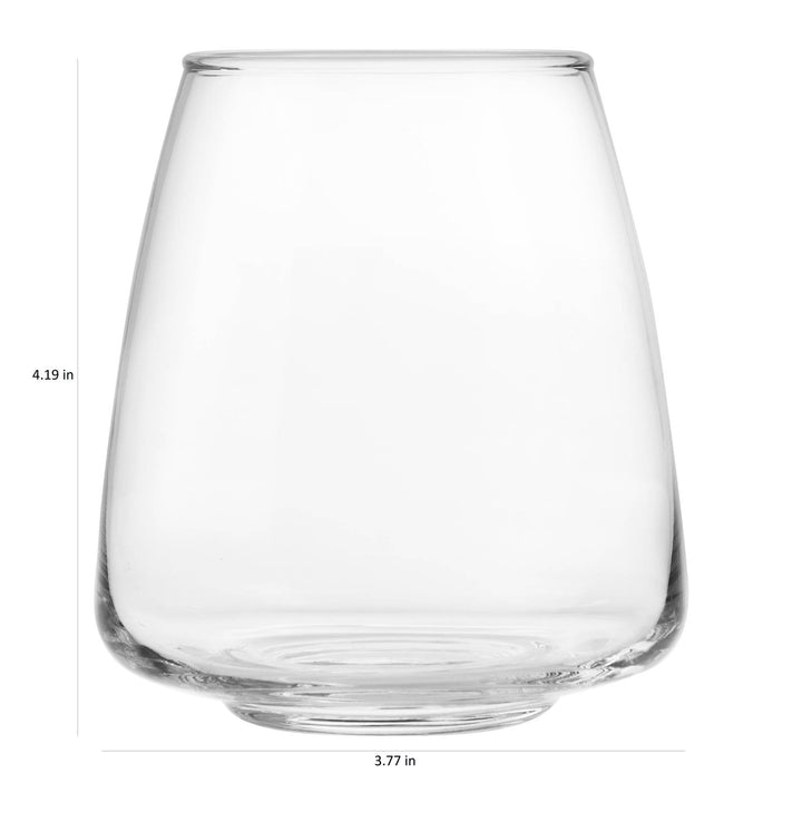 HIGHLY VERSATILE: Whether you prefer Cabernet Sauvignon, Chardonnay, Whiskey or Seltzer these versatile stemless glasses are perfectly suited to complement a wide range of wines, spirits, cocktail, mocktail, beverages or simply water