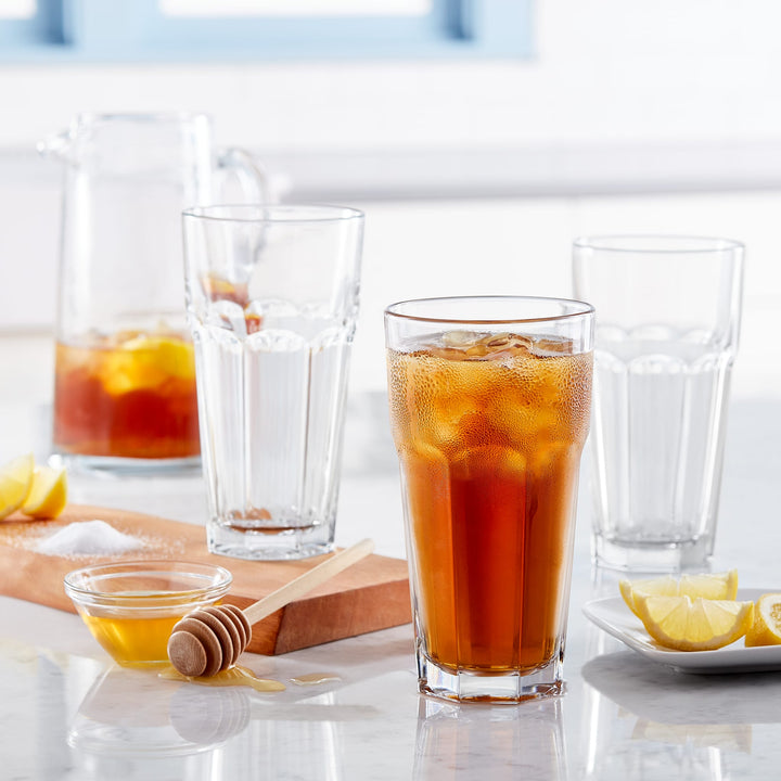 Stunning glassware shape with a solid base; great for everyday use