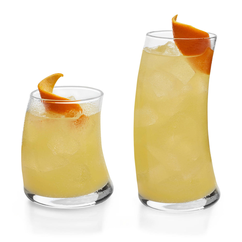 One of the most fun and edgy glass sets Libbey has ever produced - the cheeky curved shape is a surefire conversation starter!