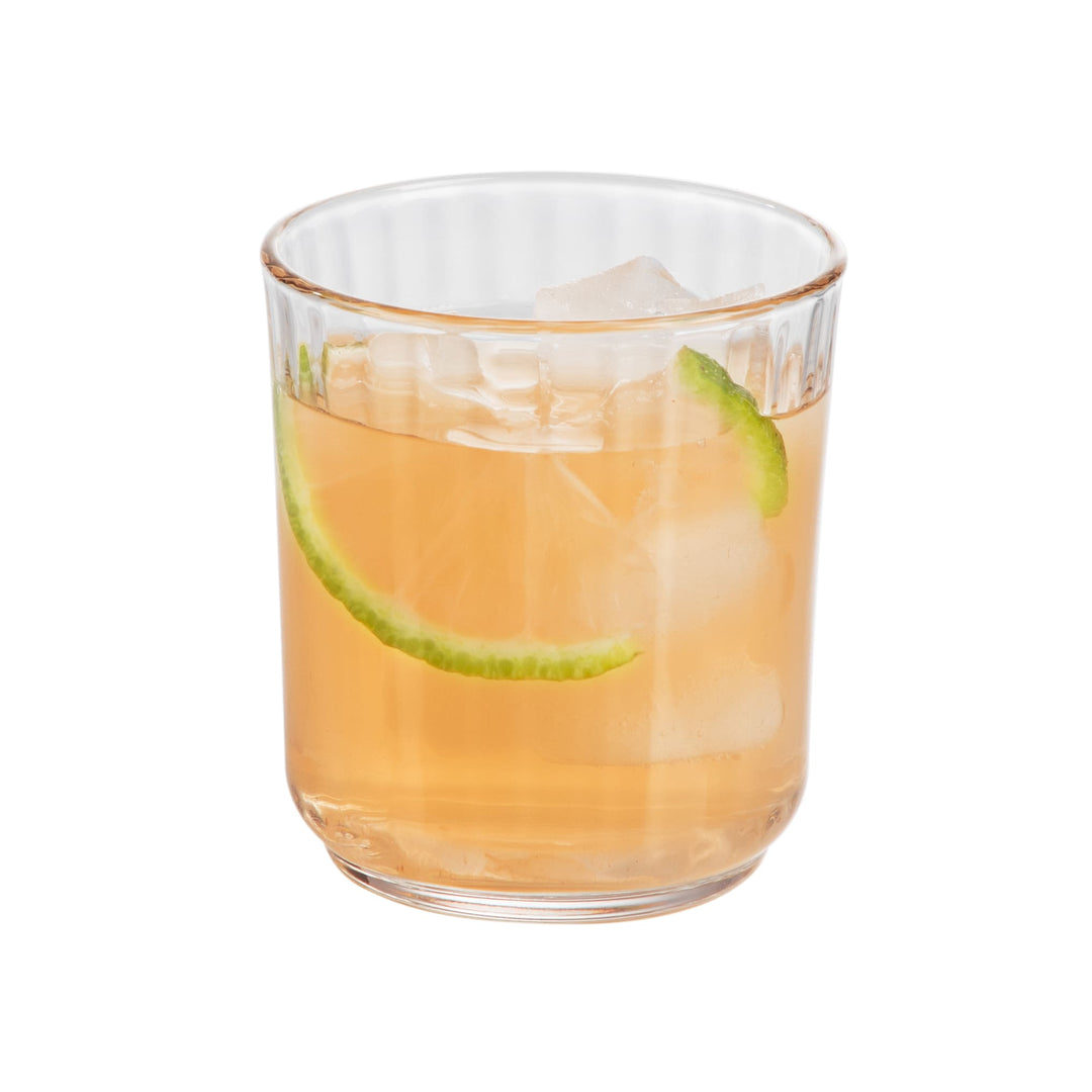 Set includes 6, 11.2-ounce double old fashioned glasses, a beautiful way to serve spirits, cocktails and non-alcoholic mixed drinks