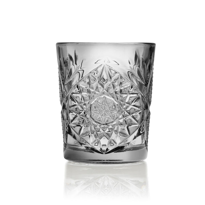 Includes 4, 12-ounce double old fashioned glasses (3.5-inch diameter by 4.1-inch height)