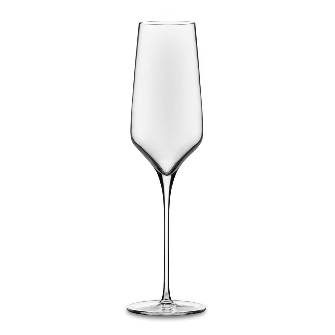 Libbey Signature Greenwich Champagne Flute Glasses, 8.25 ounce, Set of 4