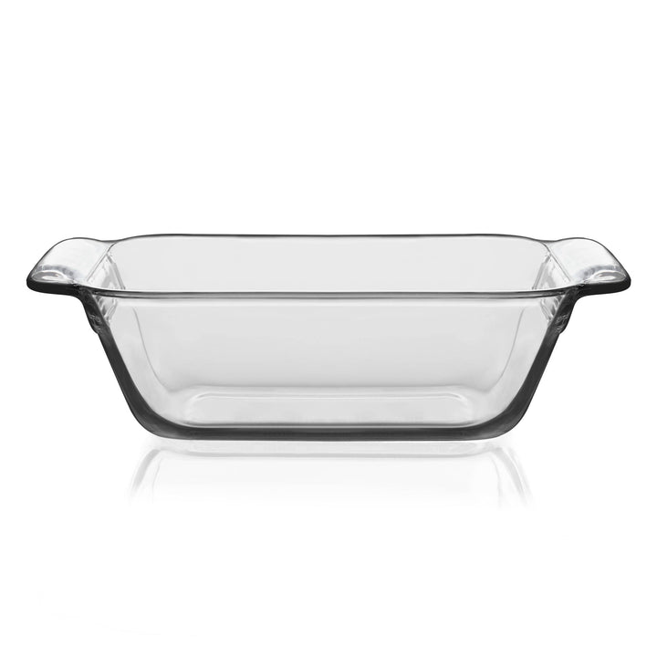 Includes 1, 9-inch by 5-inch by 3-inch glass loaf dish