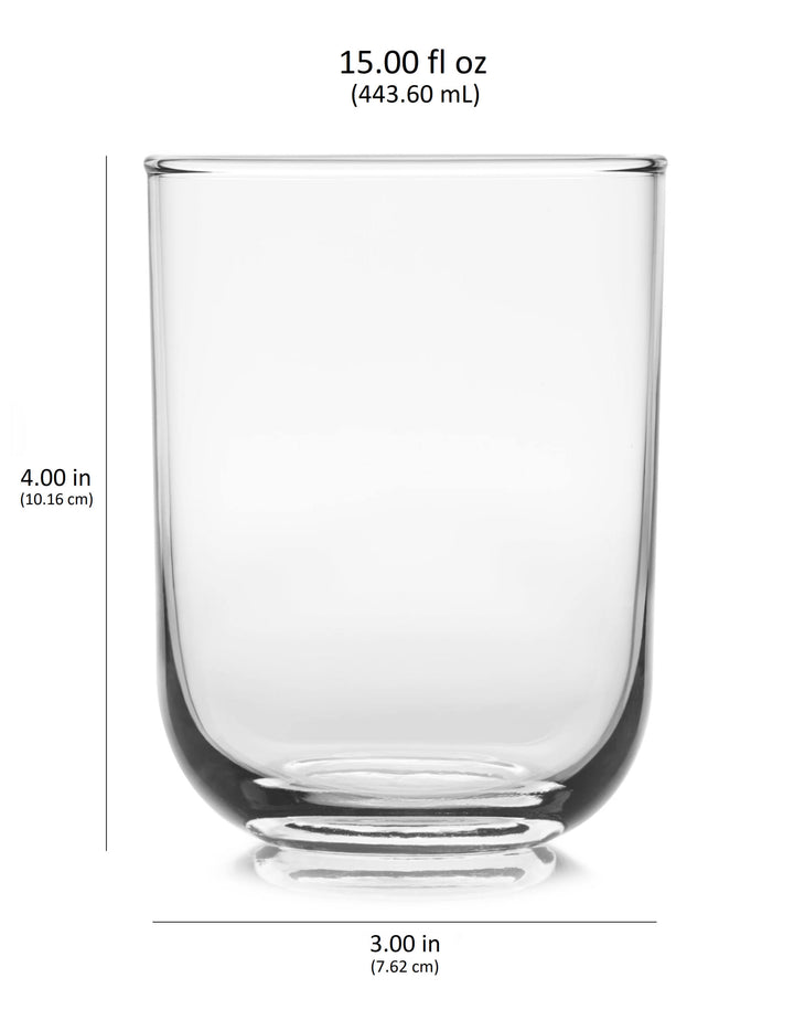 Polished multi-purpose glasses ideal for serving gin and tonics and old fashioned cocktails -- or for everyday refreshments including chilled water and soft drinks