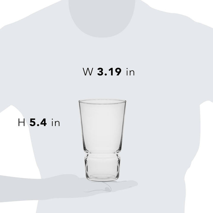 Drinking glasses are dishwasher-safe for quick and easy cleanup