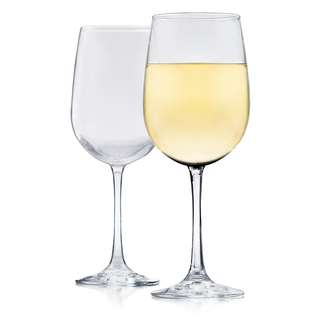 Narrow design, elegant stem, and sparkling clear glass combine for the ideal white wine glass, perfect for hosting discerning guests or just enjoying a little "me time"