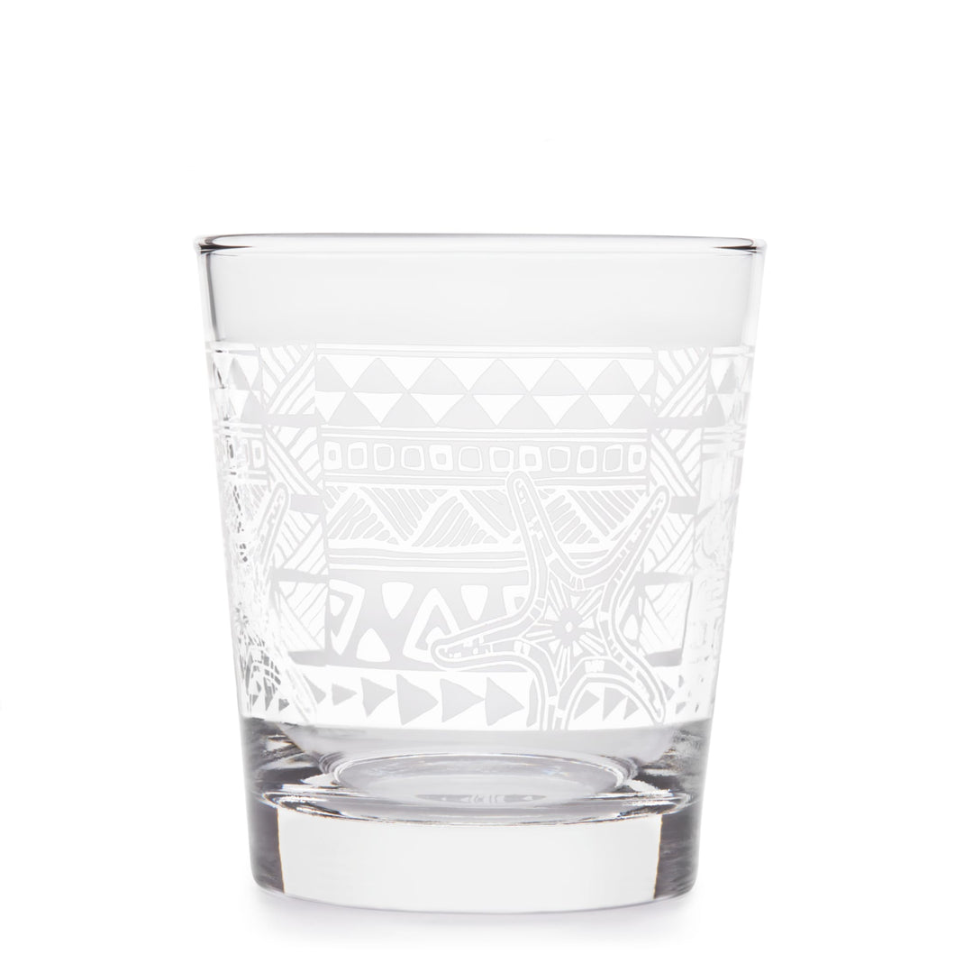 Includes four 13-ounce rocks glasses (3.6-inch diameter by 4-inch height)