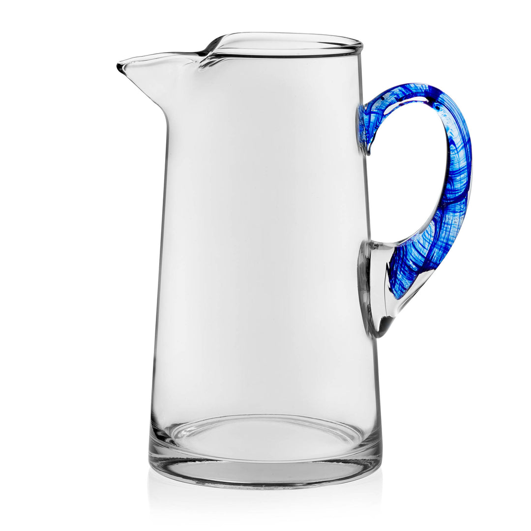 Includes 1, 90-ounce glass pitcher (7.38 inches long [including handle] by 5.68 inches wide by 10.125 inches high)