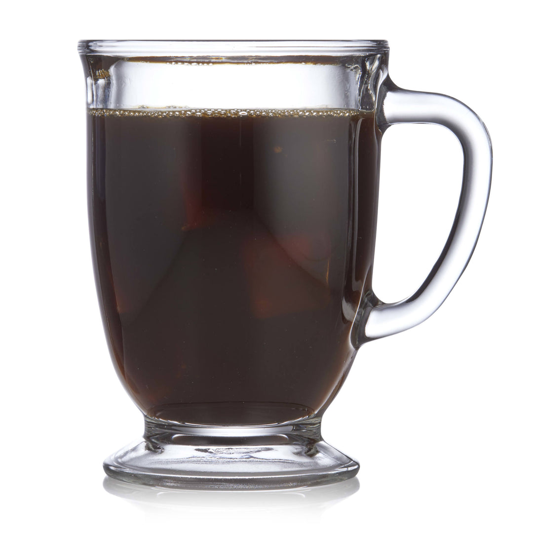 Tasses à café en verre Libbey Kona, 16 onces, lot de 6