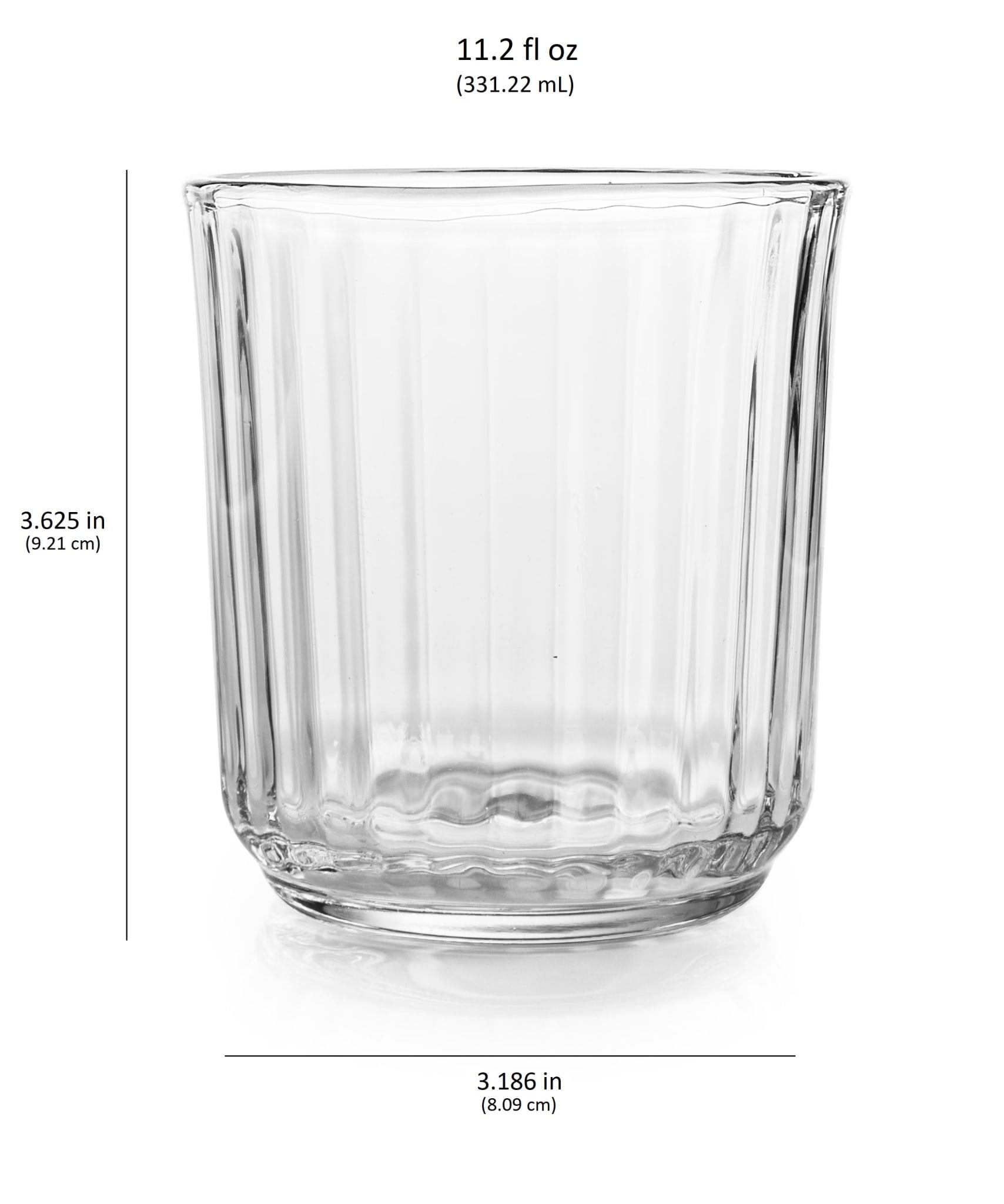 Libbey Paneled Double Old Fashioned Rocks Glasses, 11.2 Libbey Paneled Double Old Fashioned Rocks Glasses, 11.2