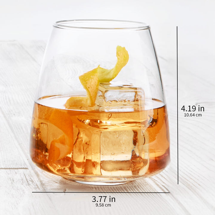 EXPERTLY CRAFTED: Crafted from lead free soda lime glass, our stemless wine glasses offer a sustainable alternative without compromising on quality or style. Engineered for durability, these budget friendly drinking glasses are ideal for everyday use and special occasions