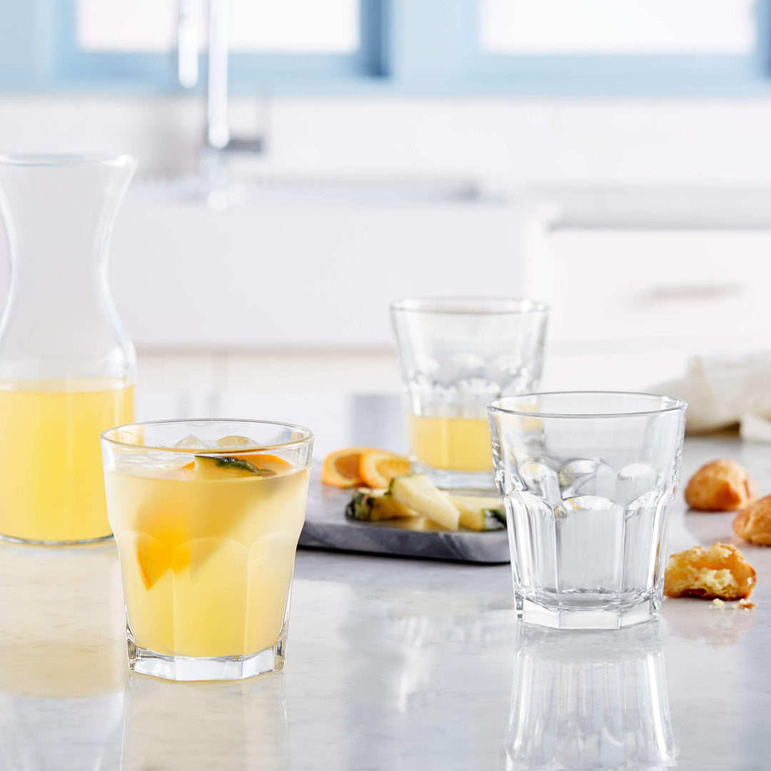 Stunning glassware shape with a solid base; great for everyday use